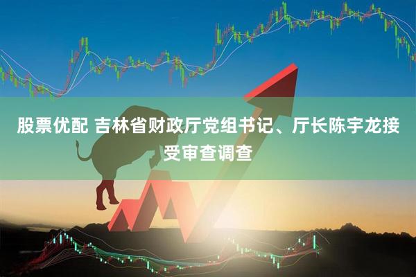 股票优配 吉林省财政厅党组书记、厅长陈宇龙接受审查调查